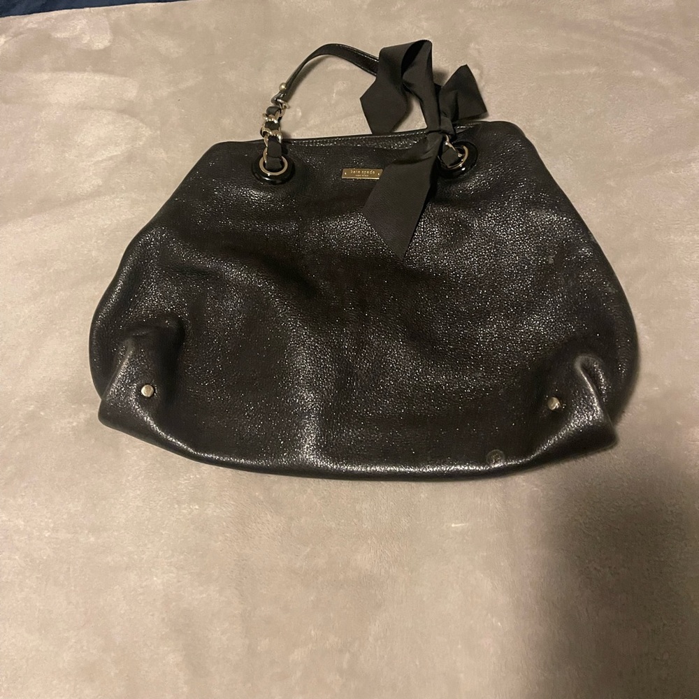 Kate Spade
Sparkle Chain with Bow Black Leather Shoulder Bag
